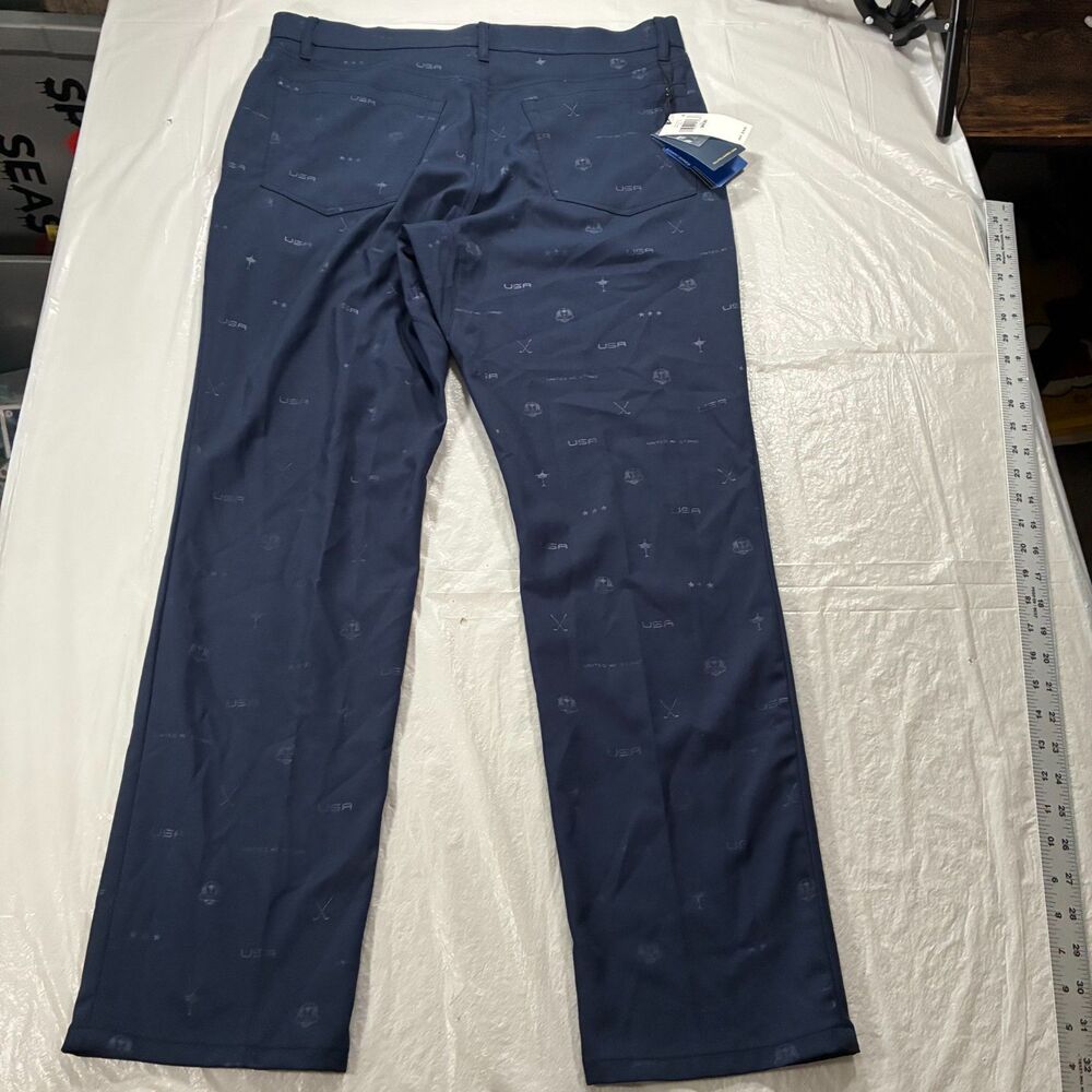 RLX RALPH LAUREN Mens U.S. Ryder Cup Tailored Fit Pants 2023 NAVY Golf 34x30 NWT